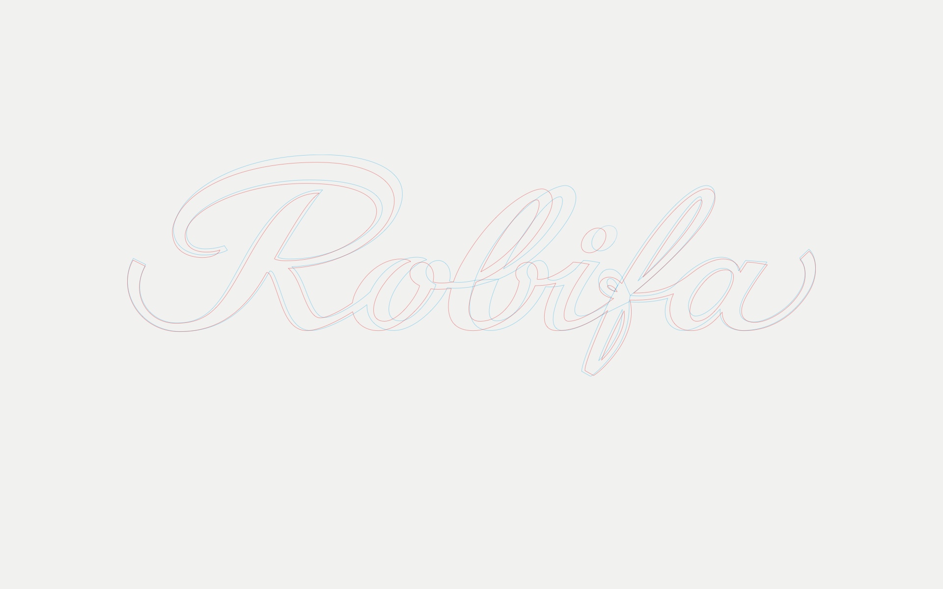 Outlines der alten und neuen Robifa-Wortmarke